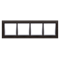 Nature-Metal INOX YIN IP20/IP44 4-gang frame