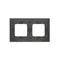 Nature-Metal INOX YIN IP20/IP44 Doppelrahmen