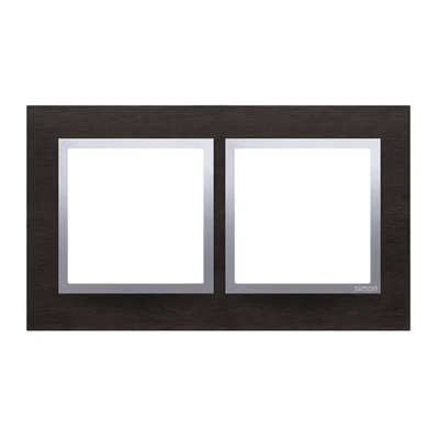 Nature-Metal INOX YIN IP20/IP44 double frame