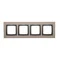 Nature-Metal SATIN DARK 4-fold frame IP20/IP44