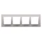 Nature-Metal SATIN GLOW 4-fach Rahmen IP20/IP44