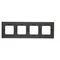 Nature-Metal SATIN GLOW 4-fold frame IP20/IP44