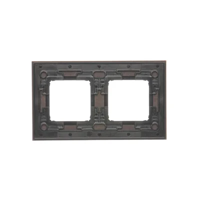 Nature-Wood 2-fach Rahmen SILBER WENGE IP20/IP44