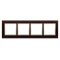Nature-Wood Marco cuádruple ORO WENGE IP20/IP44