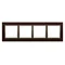 Nature-Wood Marco cuádruple ORO WENGE IP20/IP44