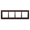 Nature-Wood Marco cuádruple PLATA WENGE IP20/IP44