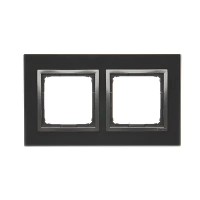 Naturglas 2-fach Rahmen COOLED LAVA IP20/IP44