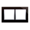 Naturglas 2-fach Rahmen MOON LAVA IP20/IP44