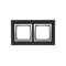 Naturglas 2-fach Rahmen MOON LAVA IP20/IP44