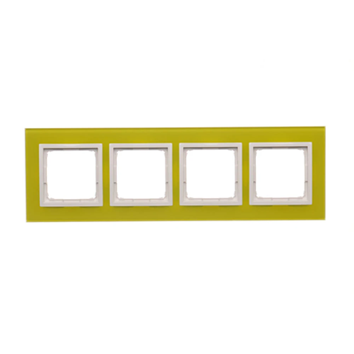 Naturglas 4-fach Rahmen LIME SORBET IP20/IP44