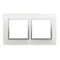 Naturglas-Doppelrahmen SILVER MIST IP20/IP44