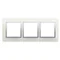 Naturglas-Dreifachrahmen SILVER MIST IP20/IP44