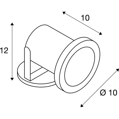 Nautilus Lámpara de exterior, acero inoxidable