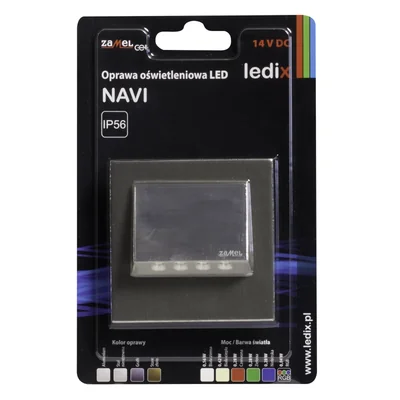 NAVI LED-Leuchte mit Rahmen 14V DC oberirdisch WW Stahl