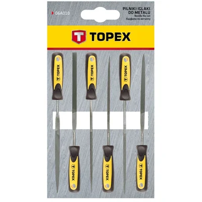 Needle files for metal, set of 6
