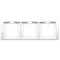 NEOS 3-Fach-Rahmen - universell horizontal und vertikal, weiß
