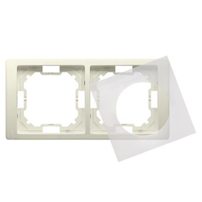 NEOS double frame for splash-proof version IP44 with a set of gaskets, beige