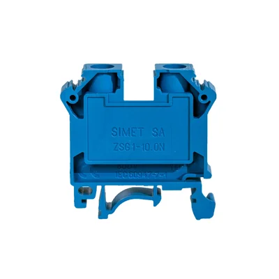 NEU Schraubschienenklemme Serie 10,0mm² TS-32.35 1-polig blau