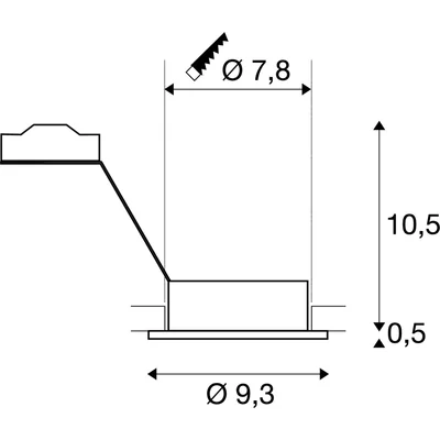 Neuer Tria GU10-Einbaurahmen aus Aluminium