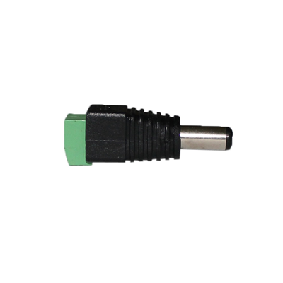 NEXTEC DC plug 2.1 x 5.5 mm with clamps, one-color tape