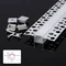 NEXTEC LED PROFILE SET, FLUSH-MOUNTED, PLASTERBOARD TYPE + 2x LAMPSHADE + 4 END CAP, 202cm, ANODE