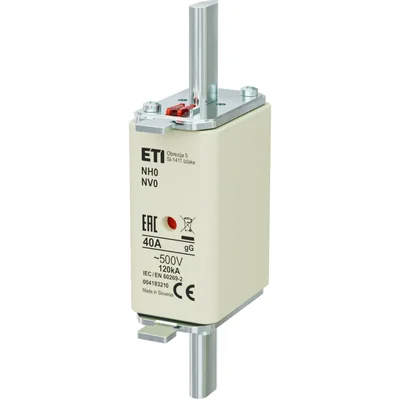 NH0 gG 40A/500V NH fuse link - time-delay / KOMBI