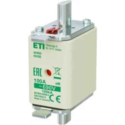 NH00 aM 100A/690V Fusible NH - motor / KOMBI