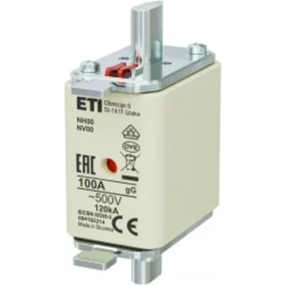 NH00 gG 100A/500V NH-Sicherungseinsatz - träge / KOMBI