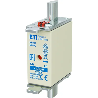 NH000 gG 4A/400V Fusibile NH - temporizzato / KOMBI