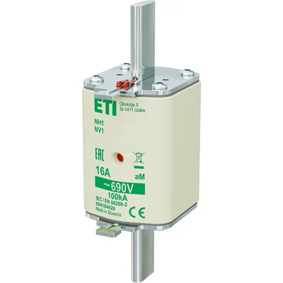 NH1 aM 16A/690V NH fuse link - motor / KOMBI