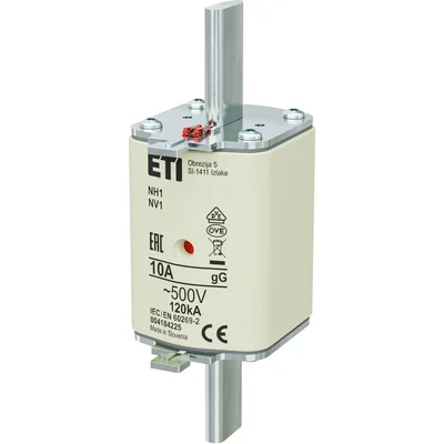 NH1 gG 10A/500V fusibile NH - lento / KOMBI