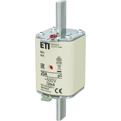 NH1 gG 20A/500V NH-Sicherung - träge / KOMBI