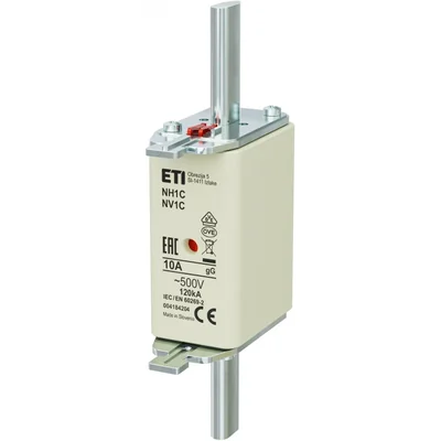 NH1C gG 10A/500V Fusible NH - lento / KOMBI