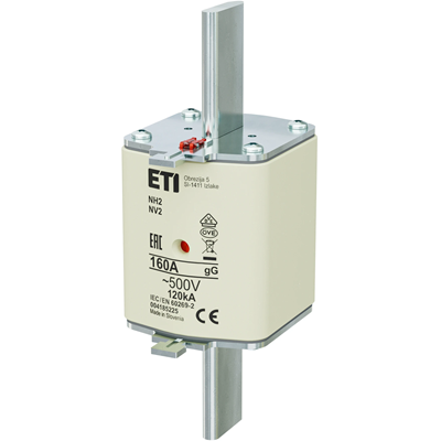 NH2 gG 160A/500V industrial slow-blow fuse link