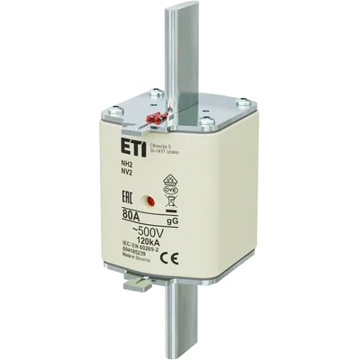 NH2 gG 80A/500V NH-Sicherung - träge / KOMBI