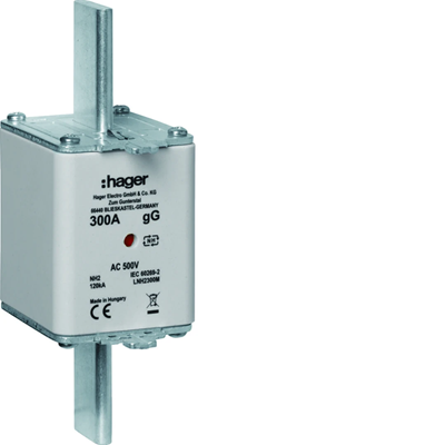 NH2 gG blade fuse link with center indicator 300A 500V