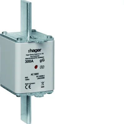 NH2 gG-Flachsicherungseinsatz mit Mittelanzeige 300A 500V