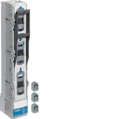 NH3 630A switch-disconnector, spacing 185mm, with V-clamp up to 300mm2, 3-pole