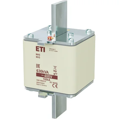 NH3 gTr 909A/400V/630kVA fusibile NH - trasformatore
