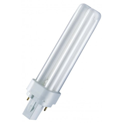 Nicht integrierte Leuchtstofflampe Dulux D 18W G24d-2 1200lm WW