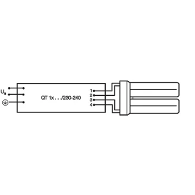 Nicht integrierte Leuchtstofflampe Dulux F 18W 2G10 1100lm WW