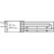 Nicht integrierte lineare Leuchtstofflampe Lumilux FQ 24W G5 230V 1600lm CW
