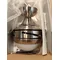 Nickel ceiling lamp with fan