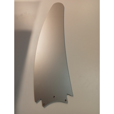 Nickel ceiling lamp with fan