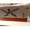 Nickel ceiling lamp with fan