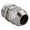 Nickel-plated brass gland M20x1.5, gland range Ø7-13mm, thread length 12mm