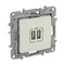 NILOE - DOPPEL-USB-LADESTELLE 5V 2400MA CREME