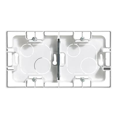 NILOE Double boîtier apparent blanc