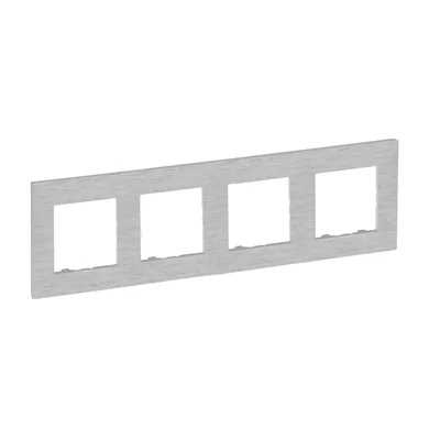 Niloe Step - 4x Quad-Rahmen - Farbe: gebürstetes Aluminium