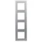 Niloe Step - Cadre quadruple - Couleur aluminium brossé